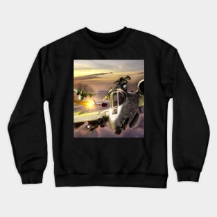 2 Fighter Jets in the Clouds Crewneck Sweatshirt